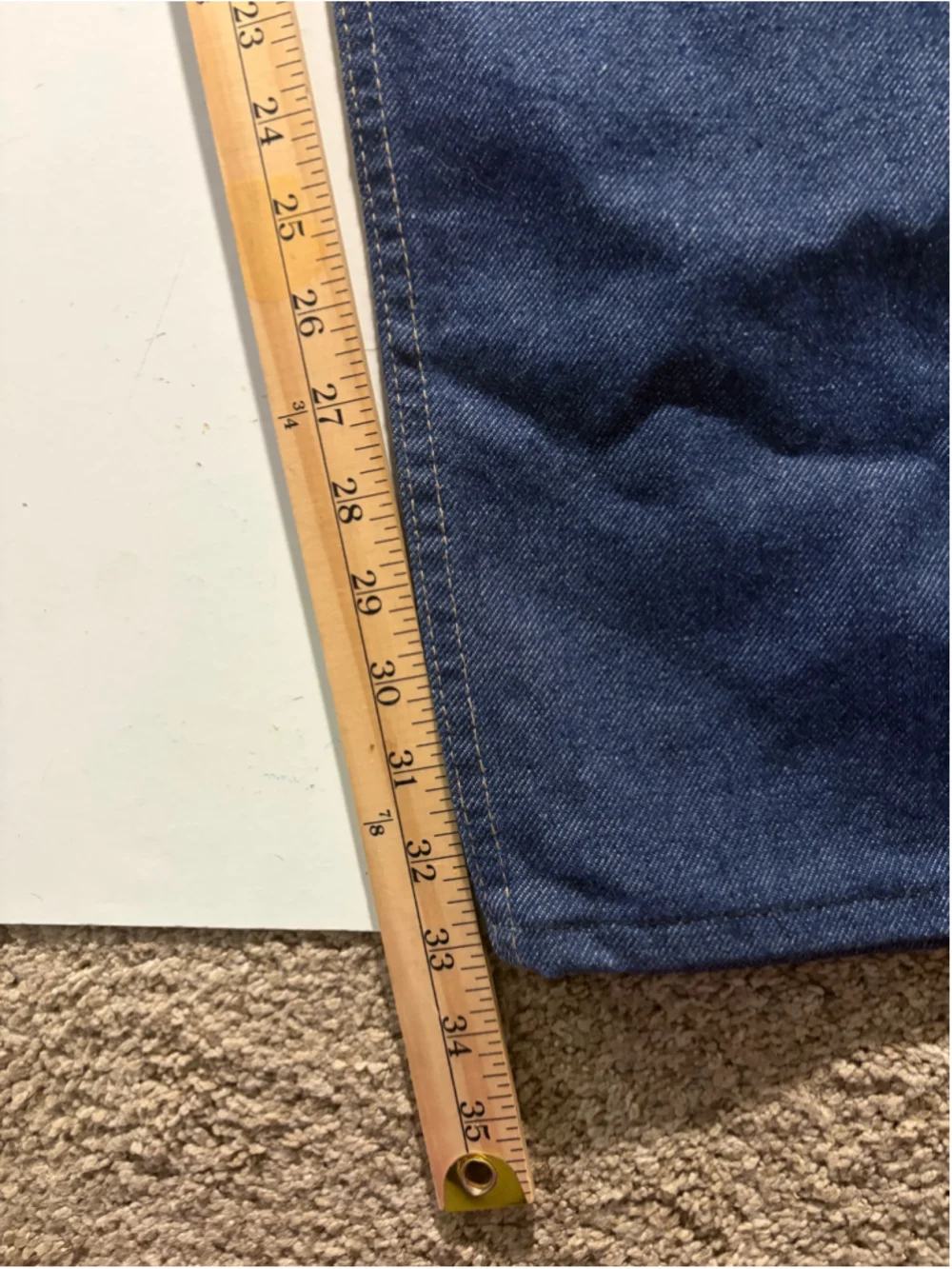 Men's Bulwark Blue Straight Jeans Waist 42 272